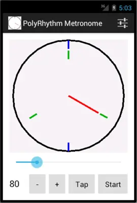 PolyRhythm Metronome android App screenshot 8